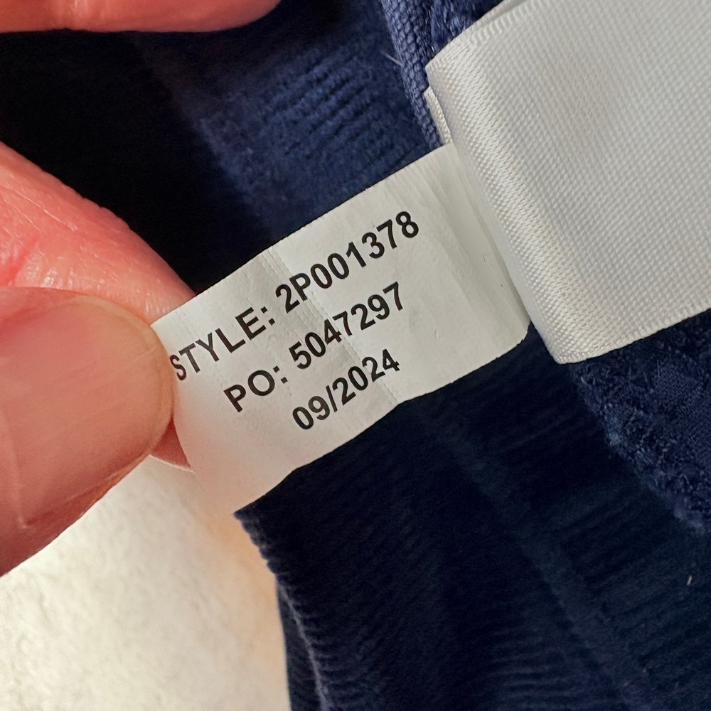 Vineyard Vines Corduroy Pants Womens 35 Navy Blue Excellent Straight Leg Stretch - Picture 8 of 12